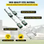 3PCS Linear Rail 2-167.6 cm(0.78-66 Inch), Linear Bearings and Rails with 4PCS HSR20 Bearing Block, Linear Motion Slide Rails pl
