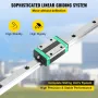 3PCS Linear Rail 2-167.6 cm(0.78-66 Inch), Linear Bearings and Rails with 4PCS HSR20 Bearing Block, Linear Motion Slide Rails pl
