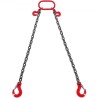 5/16" x 6' Chain Sling 2 Legs G80 Lifting Chain with Grab Hooks 6600 lbs