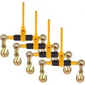 Chain Binder Ratchet Load Binder 1/4"-5/16" 2600 lbs for Tie Down 4 Pack