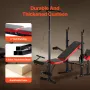 Weight Bench, Multi-Functional Adjustable Bench, 600lbs Exercise Sit up Bench for Full Body Workout, Weight Bench Press for Home