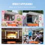 Concession Window for Food Truck, 48"x36" Aluminum Alloy Food Truck Service Window, Up to 85 Degrees Stand Serving Window with A