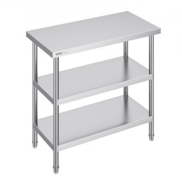 Stainless Steel Food Prep Table Commercial Kitchen Work Table 18"x36"