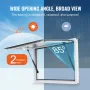Concession Window for Food Truck, 36"x24" Aluminum Alloy Food Truck Service Window, Up to 85 Degrees Stand Serving Window with A