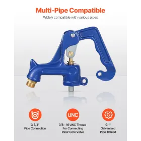 Frostfri udendørs vandhane frostsikker havehane udskiftningshoved blå