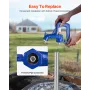 Frost Free Outdoor Faucet, Freeze Proof Yard Hydrant Complete Head Assembly, with G 1" Galvanized Pipe Thread & G 3/4" Hose Conn