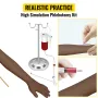 Intravenøs praksis armkit med mørk hud phlebotomy arm lavet af