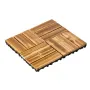 Interlocking Deck Fliser Solid Wood 10 Pack 12 "X12" Camphor
