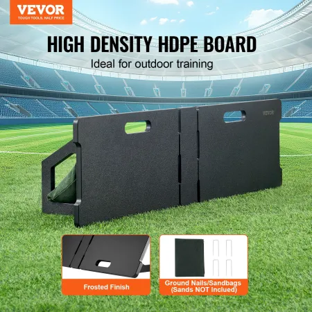 Soccer Rebounder Board Portable Soccer Wall med 2 vinkler