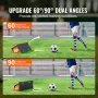 Soccer Rebounder Board Portable Soccer Wall med 2 vinkler