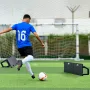 Soccer Rebounder Board, 45"X13" Portable Soccer Wall with 2 Angles Rebound, Foldable HDPE Kickback Rebound Board, Soccer Trainin