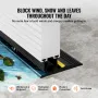 Garageporttærskel og bundtætningssæt 10 FT universel vandtæt PVC