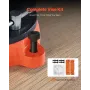 Bench Vise, 203 mm(8") Jaw Width, 203 mm(8") Max Jaw Opening Multipurpose Vise with 360°Swivel Locking Base, 94 mm(3.7") Throat 