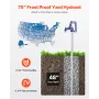 Frost Proof Yard Hydrant, 6.25 FT Freeze-Proof Outdoor Faucet with 48" Bury Dept, G 3/4" Pipe Connection & G 3/4" Hose Coupling,