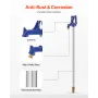 Frost Proof Yard Hydrant, 6.25 FT Freeze-Proof Outdoor Faucet with 48" Bury Dept, G 3/4" Pipe Connection & G 3/4" Hose Coupling,
