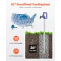 Frost Proof Yard Hydrant, 5.25 FT Freeze-Proof Outdoor Faucet with 36" Bury Dept, G 3/4" Pipe Connection & G 3/4" Hose Coupling,