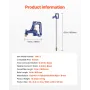 Frost Proof Yard Hydrant, 5.25 FT Freeze-Proof Outdoor Faucet with 36" Bury Dept, G 3/4" Pipe Connection & G 3/4" Hose Coupling,