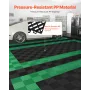 Interlocking Drainage Mat, 15.7” x 15.7” Modular Interlocking Cushion, 24 Pcs Splicing Drainage Mats, Non-Slip Black PP Drainage