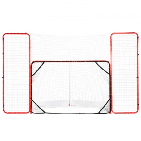Hockey Goal with Backstop and Targets Street Outdoor Steel Hockey Net 72"