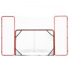 Hockey Goal with Backstop and Targets Street Outdoor Steel Hockey Net 72"