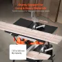 Table Saw with Stand, 1800 W Portable Compact Tablesaw, 254 MM Saw Blade O.D, 200 MM Max. Cutting Capacity, 4800 RPM Cutting