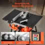 Table Saw with Stand, 1800 W Portable Compact Tablesaw, 254 MM Saw Blade O.D, 200 MM Max. Cutting Capacity, 4800 RPM Cutting