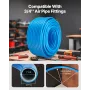 Air Compressor Line Kit, 300FT x 3/4", HDPE-Aluminum Compressed Air Piping System, Leak-Proof, Pressure-Resistant & Easy-to-Inst