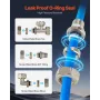 Luftkompressorledningssæt 3/4'' x 300FT HDPE/aluminium