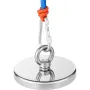 Magnet Fishing Kit, 1300 LBS/590 Kg Single-Sided Pulling Force Strong Magnet Fishing Kit, Rare Earth Neodymium Magnetic Fishing 