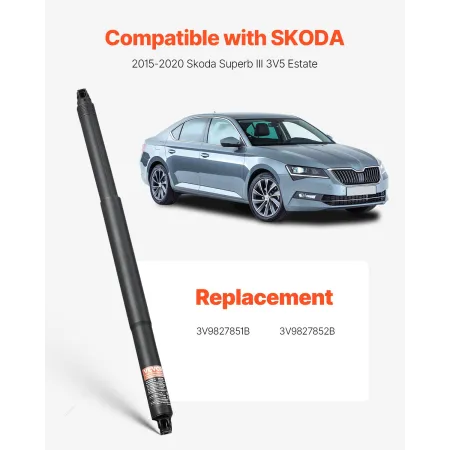 Rear Left & Right Tailgate Power Lift Support, Compatible with 2015-2020 Skoda Superb III 3V5 Estate, Electric Tailgate Liftgate