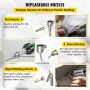 Roofing Welder, 8 Pcs PVC Welding Gun, 1600W Hot Air Plastic Welder, 220V PVC Heat Gun, Plastic Welder with Mica Pipe Heating Co