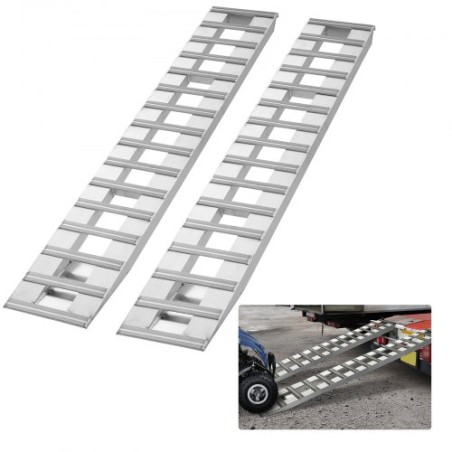 94" x 15" Aluminum Ramps 6000 LBS Capacity Loading Ramps 2PCS