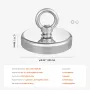 Fiskermagnet stærk kraftig sjælden jord Neodymium Pull Force
