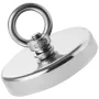 Fishing Magnet, 1000 LBS/454 Kg Pulling Force Super Strong Neodymium Fishing Magnet, Rare Earth Magnet with Handle Diameter 2.72