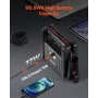 Jump Starter, 4000A Peak, Car Battery Starter Power Pack, Portable Battery Booster with Jumper Cables, LED Light, 88.8Wh Lithium