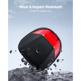 Motorcycle Top Case, Universal Durable PP Material Motorbike Tail Box with Reflective Panel, 38L Waterproof Detachable Motorcycl