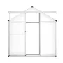 Polycarbonate Greenhouse, 6 x 4 Ft, Outdoor Greenhouse with Adjustable Vent Windows, Pavilion Styled Greenhouse with Sliding Doo