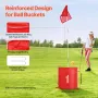 Baghaven golfspil 9 hul bærbart spand golfspil til børn og