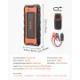 Jump Starter, 3000A Peak, Car Battery Starter Power Pack, Portable Battery Booster with Air Compressor, Jumper Cables, LCD Displ