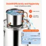 Alcohol Still, 5 Gal / 19 L Stainless Steel Water Alcohol Distiller with Copper Coil, Home Brewing Refining Fermentation Kit wit