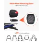 Motorcycle Top Case, Universal Durable PP Material Motorbike Tail Box with Reflective Panel, 24L Waterproof Detachable Motorcycl