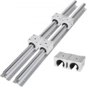 Linear Rail Guide 2X SBR20-650mm Linear Slide Rail + 4 SBR20UU Block for Automated Machines and Equipments