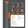 Multi-Purpose Folding Ladder, 7-in-1 Tall Extension Step Ladder, A Frame 4 Step Telescoping Ladder, 15.5ft Reach Height Heavy Du