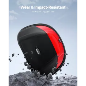 Motorcycle Top Case, Universal Durable PP Material Motorbike Tail Box with Reflective Panel, 62L Waterproof Detachable Motorcycl
