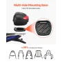 Motorcycle Top Case, Universal Durable PP Material Motorbike Tail Box with Reflective Panel, 62L Waterproof Detachable Motorcycl