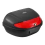 Motorcycle Top Case, Universal Durable PP Material Motorbike Tail Box with Reflective Panel, 62L Waterproof Detachable Motorcycl