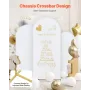 Wedding Arch Backdrop Stand, Set of 3, Metal Stable Stand with Case Connection & Chassis Crossbar Design, Easy-to-Assemble Gold 