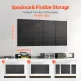 Metalpegboard paneler 4 paneler 24 "x 12" vægarrangør til