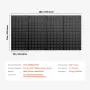 Metalpegboard paneler 4 paneler 24 "x 12" vægarrangør til