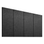 Metalpegboard paneler 4 paneler 24 "x 12" vægarrangør til